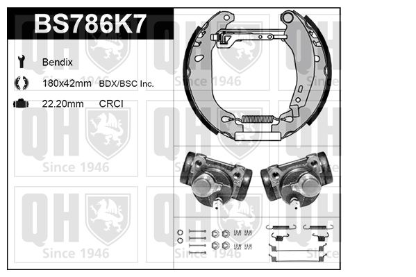 QUINTON HAZELL Bremžu loku komplekts BS786K7